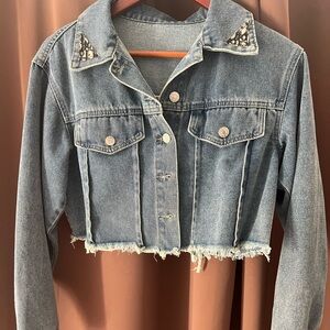 Christian Dior Authentic Upcycle Cropped Jean Jacket